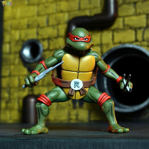 neca7寸系列限定版经典动画忍者神龟8人礼盒装