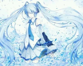 谁有二次元蓝色美少女图片
