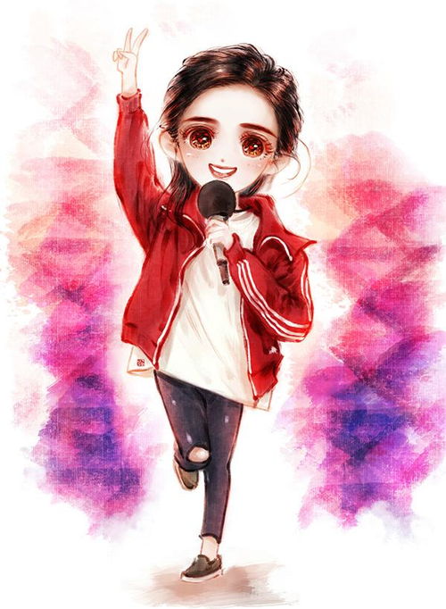 半次元插画师王茶水儿笔下的q版明星大幂幂,你们觉得像吗