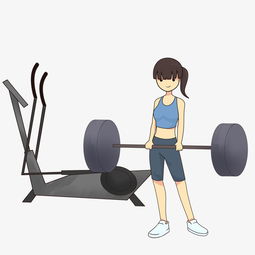 手绘健身美女人物插画图片素材其他格式下载动漫人物大全
