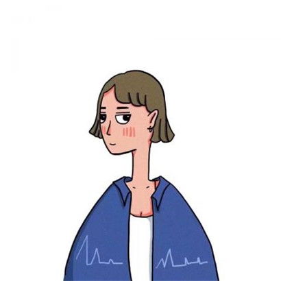 二次元呆萌卡通头像,全部是手绘系的女孩子