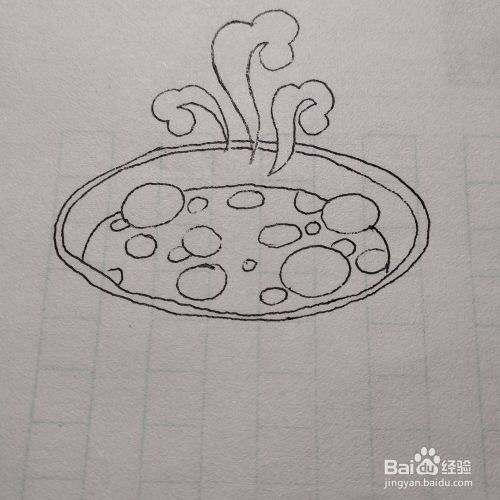 怎么画一碗好看的腊八粥八宝粥卡通儿童简笔画