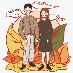 手绘卡通时尚浪漫情侣文艺清新插画图片素材其他格式下载动漫人物大全