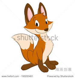 卡通狐狸孤立的对象为设计元素动物野生生物,艺术站酷海洛创意正版图片,视频,音乐素材交易平台shutterstock中国独家合作伙伴站酷旗下品牌