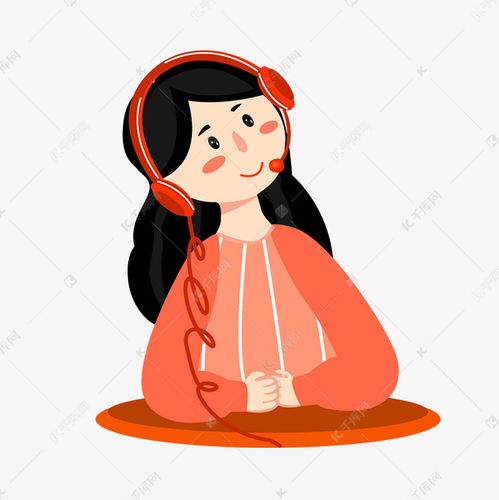 矢量卡通长发美女素材图片免费下载千库网