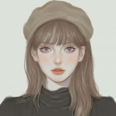 精致气质女生手绘淡雅头像念七