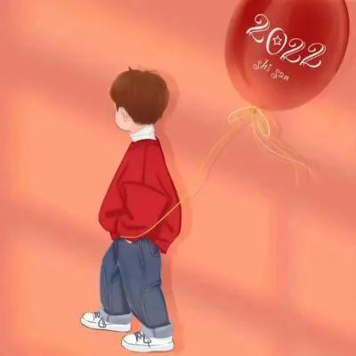 2022新年情侣卡通头像,心想事橙,要甜蜜要暴富