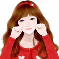 卡通女生qq头像朦胧的女生