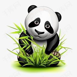 卡通熊猫吃竹子素材图片免费下载高清卡通手绘png千库网图片编号7122347
