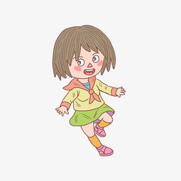 卡通手绘短发小女孩图片素材其他格式下载动漫人物大全