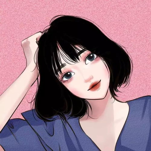 手绘女头像
