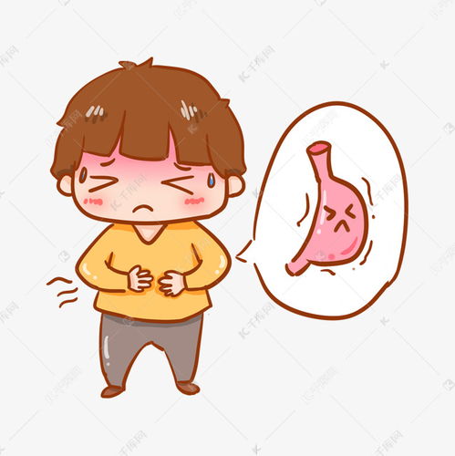 卡通男孩胃痛素材图片免费下载千库网