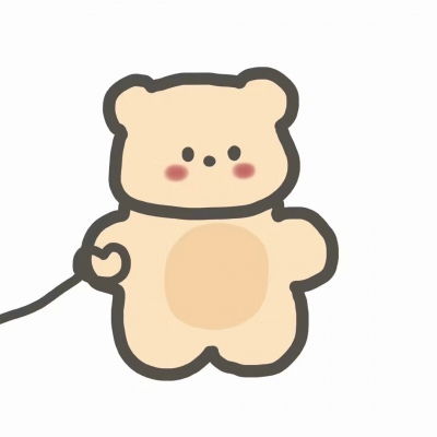 超可爱的情侣头像卡通版微信情头两张分开