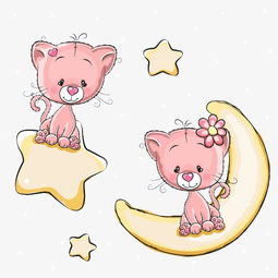 卡通小猫素材图片免费下载高清卡通手绘png千库网图片编号3788239