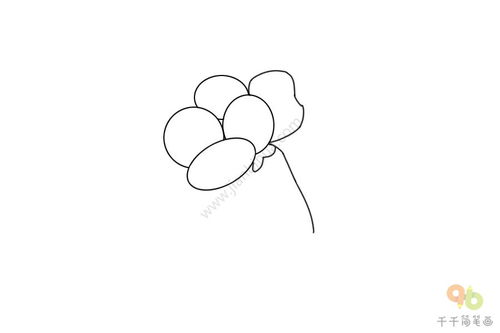 琼花蝴蝶花简笔画图片大全简单易学