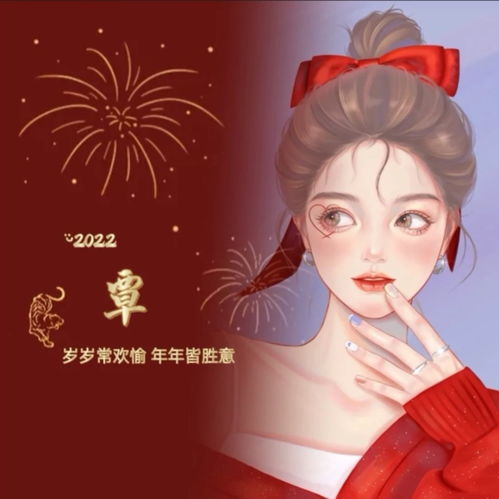 新年动漫女生头像