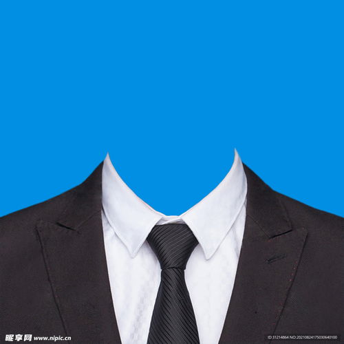 男士西装证件照模版设计图psd分层素材psd分层素材