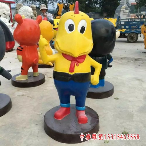 玻璃钢卡通雕塑十二生肖雕塑临沧十二生肖树脂雕塑加工厂中雅雕塑