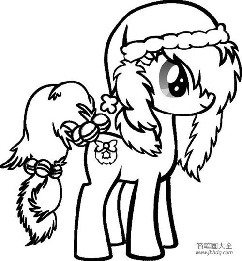 动漫人物简笔画小马宝莉简笔画画法