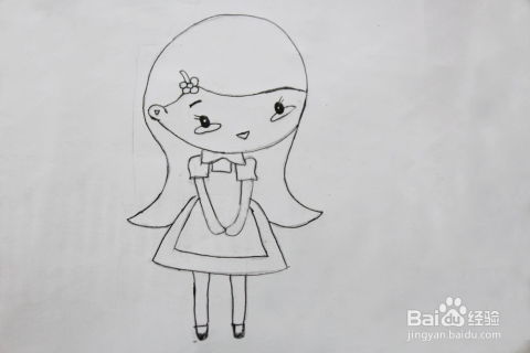 教小朋友画画的方法小女孩的画法