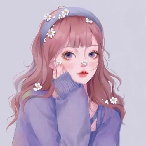 头像分享高质量插画类闺蜜女头