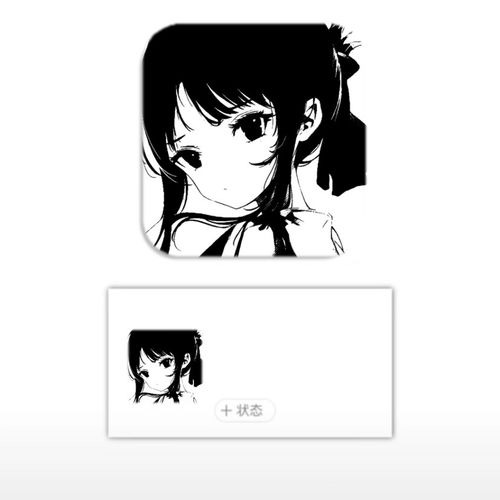 老婆们,好看的黑白女生头像来了