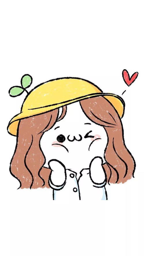 简笔卡通女孩,有兴趣的来一起画