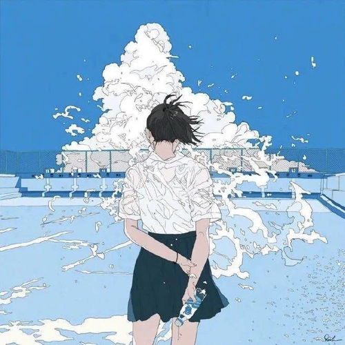绝美蓝色系动漫头像值得保存