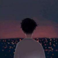 动漫男生背影