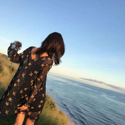 真人女头像小清新背影可爱风漂亮的一个人高清女生图片