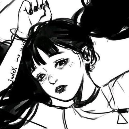 超个性的黑白动漫女头