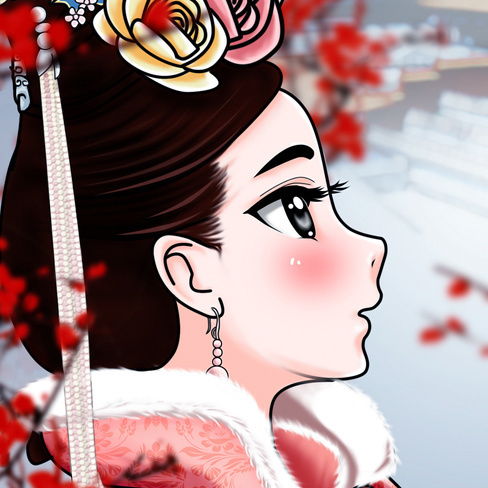 刘诗诗漫画图片