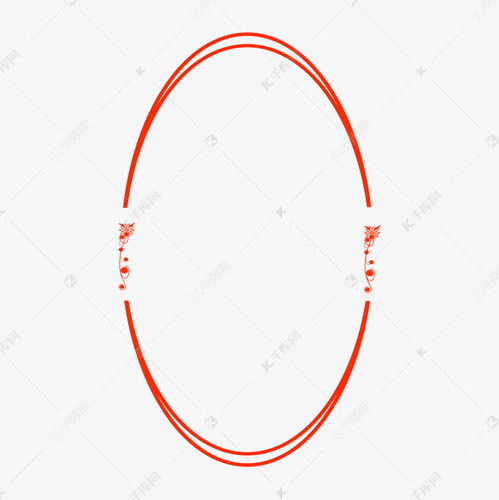 简约椭圆边框素材图片免费下载千库网