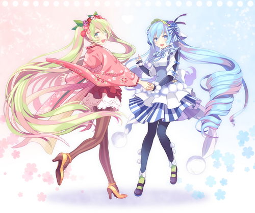 四动漫头像壁纸初音miku美图插画精选四月的温暖是春天的气息