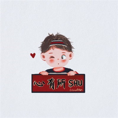 2020年新年呆萌小头像,新年情侣萌宝头像一对白底