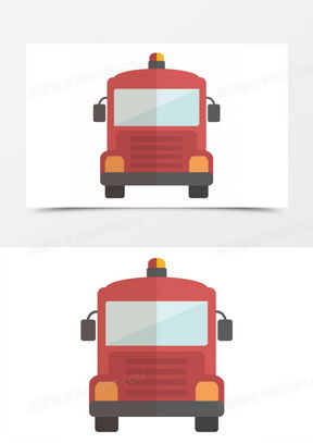 消防车图片卡通矢量图大全