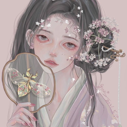 你说诗很美我说有你在结尾古风动漫头像