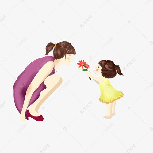 母亲节快乐卡通手绘水彩节日孩子妈妈素材图片免费下载千库网