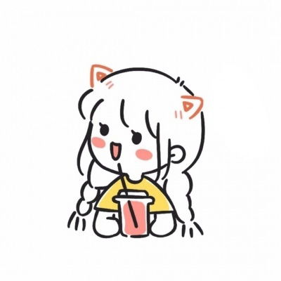 白底简约头像可爱小女生最火简约创意白底人物头像