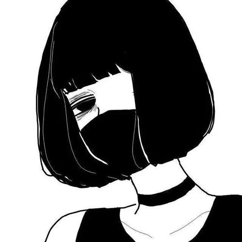 黑白灰冷淡色系头像更新