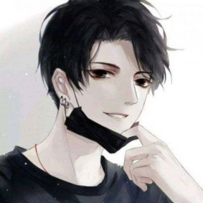 帅气撩人高冷动漫男头二次元高冷侧脸男头像