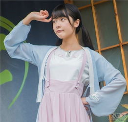 二次元美少女徐娇汉服新照清新可人宛如邻家女孩