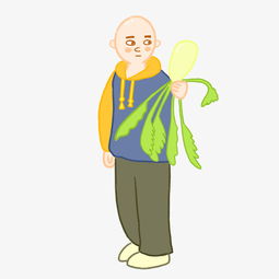 手绘卡通秋收光头小男孩图片素材其他格式下载动漫人物大全