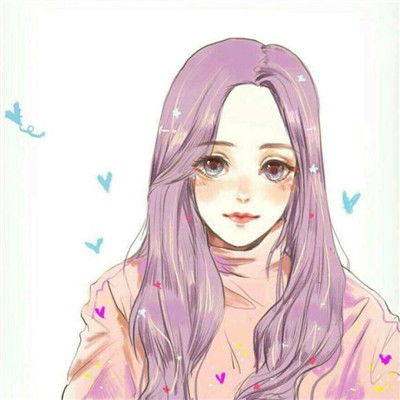 彩色手绘卡通头像少女心大全2018爱自己是终身浪漫的开始
