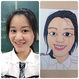 9岁小女孩给全校老师都画了卡通像超可爱