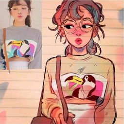 漂亮女孩被转化成二次元是什么体验