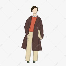 手绘时尚男模特插图素材图片免费下载高清psd千库网图片编号11731250