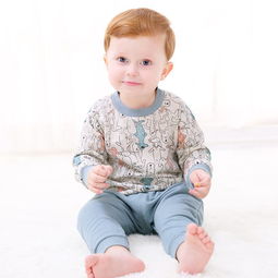 齐齐熊ciciibear春季新品婴儿衣服卡通小狗印花男女宝宝百搭休闲套装蜜芽