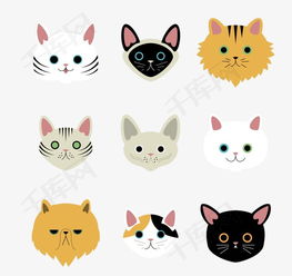 卡通猫咪头像矢量素材图片免费下载高清装饰图案png千库网图片编号1891175