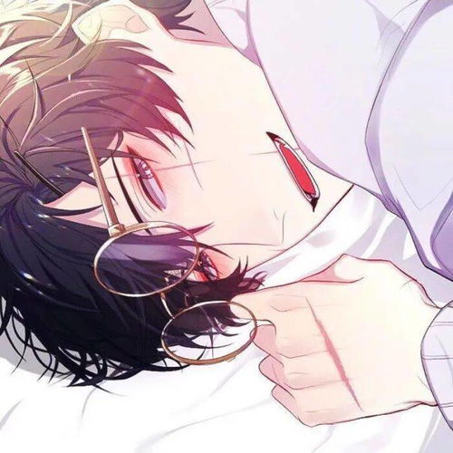 动漫男含眼镜男